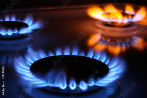 Photo: Gas flames Gas flames