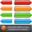 High-detailed modern buttons.