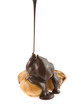 effuse chocolate on Profiteroles effuse chocolate on Profiteroles