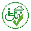 Logo Barrierefrei (Wohnen & Mieten)
