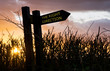 Footpath sign