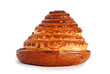 cake in shape of pyramid isolated