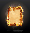 background with glowing ancient parchment