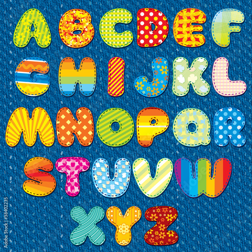 Vector: Handmade Stitches Font Handmade Stitches Font