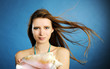 girl with shell