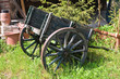 Wooden handcart.