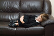 Foto: Concept of bullied school boy. Concept of bullied school boy.