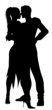 Vector: dancers silhouette dancers silhouette