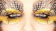 Creative Golden Eye Makeup