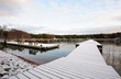 Snowy pier