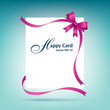 Happy white paper card vector illustration