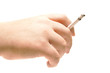 the human hand holding a cigarette the human hand holding a cigarette