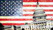 Photo en ligne au meilleur prix DRAPEAU AMERICAIN CAPITOLE