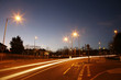 Photo: The night, empty road a littlel town The night, empty road a littlel town