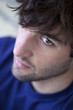 Portrait, masculin, homme, jeune, étudiant, visage, beau