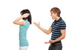 Young couple couple conflict