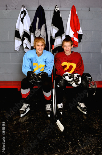 Photo: Teenage Hockey Players Teenage Hockey Players