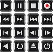 Multimedia control icon set Multimedia control icon set