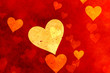 Grunge hearts background