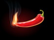 burning red pepper