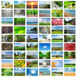 Collage of many nature photos Collage of many nature photos