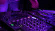 DJ turntable. DJ turntable.