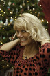 middle age woman at christmas