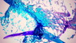 Colored water splashing + alpha channel