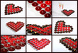 Collage of Candle Hearts