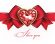 Love You Valentine's Day Greeting card, vector illustration Love You Valentine's Day Greeting card, vector illustration