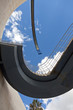 Spiral Stairs from street bellow to park in Cartagena