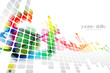 colored abstract background with squares