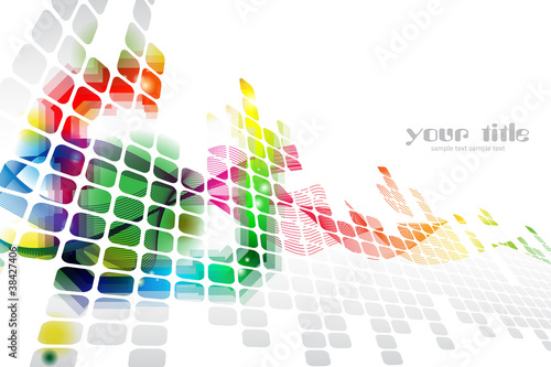 Vector: colored abstract background with squares colored abstract background with squares