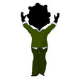 Little African American Business Girl Illustration