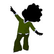 Little African American Business Girl Illustration