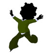 Little African American Business Girl Illustration
