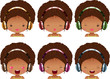 Headphones set