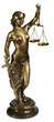 Lady of Justice on white background