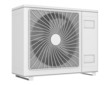 modern air conditioner isolated on white background