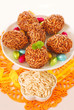 toffee and puffed rice eggs