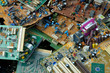 Photo: PCB boards with electronic parts PCB boards with electronic parts