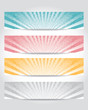 vector set of header design