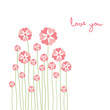love card with flower