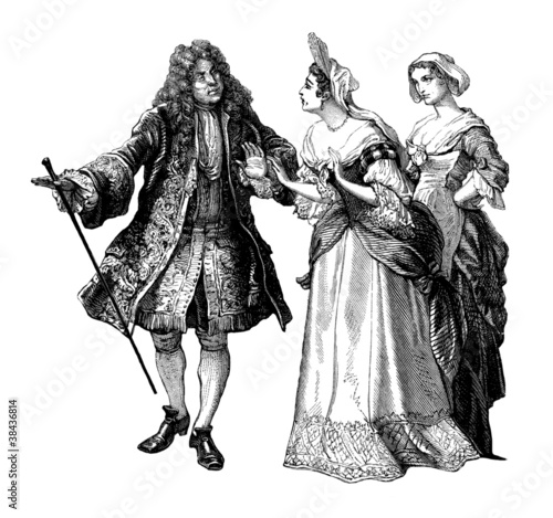 Illustration: Pair & Servant 18th Pair & Servant 18th