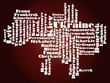 abstract map of ukraine