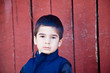 Serious Little Boy Making Eye Contact