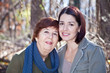 Portrait of Happy Adult Mother and Daughter