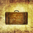 antique suitcase print