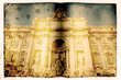 Fontana di Trevi, Roma, libro vecchio
