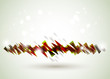 abstract  line formed by triangles